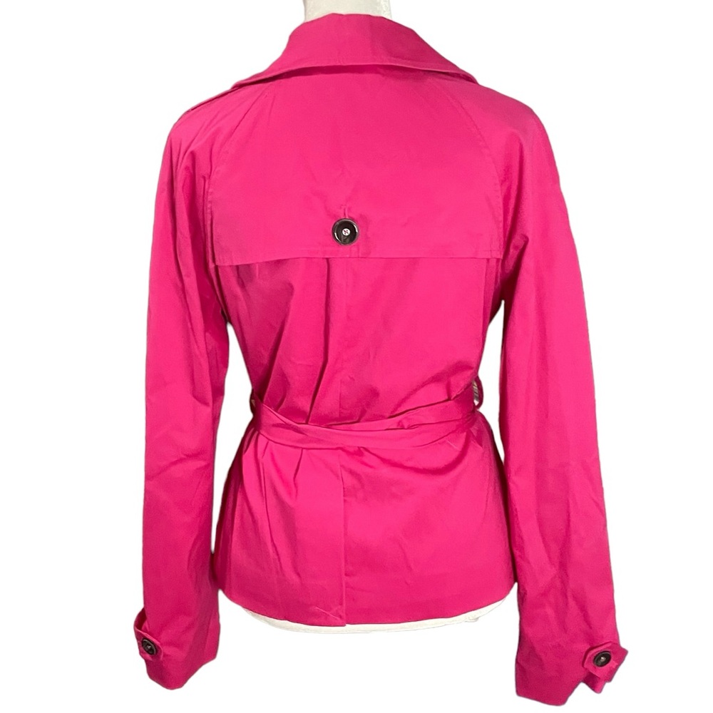 Apostrophe Small Hot Pink Double Breasted Women’s Blazer with Tie Waist - Picture 11 of 16
